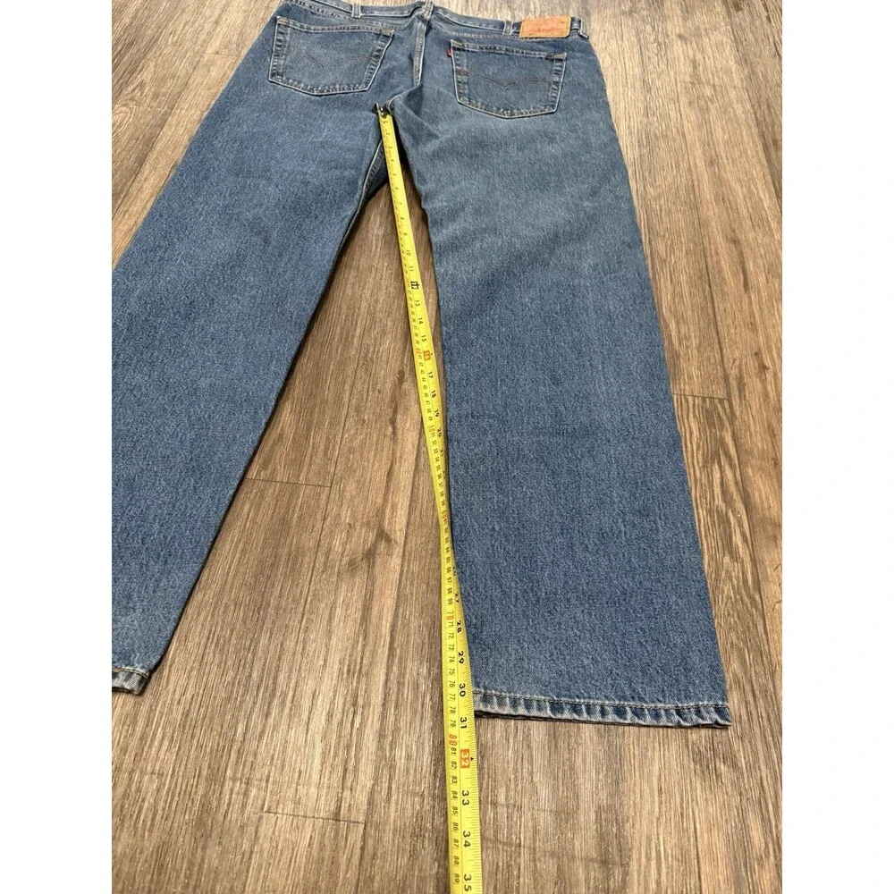 Levi's Men's 505 Mid‎ Rise Regular Fit Straight Leg Full Fit Jeans 40